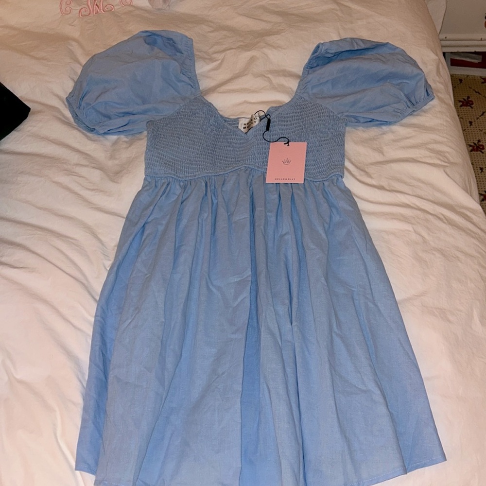 Hello Molly Light Blue Mini Dress